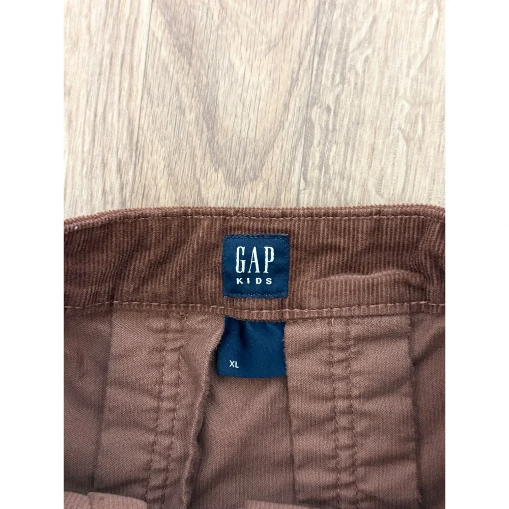 Gap Kids Girls XL Sable Brown Corduroy Pleated Skirt